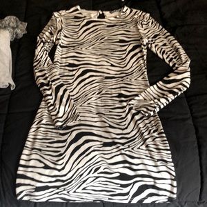 Zebra print dress